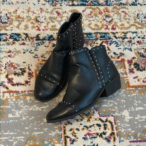 Black Studded Ankle Boots